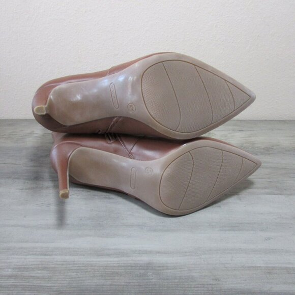 Nine West Women's 10 Tunes Tolate Pointed Toe Stiletto Booties - Brown - Picture 4 of 6